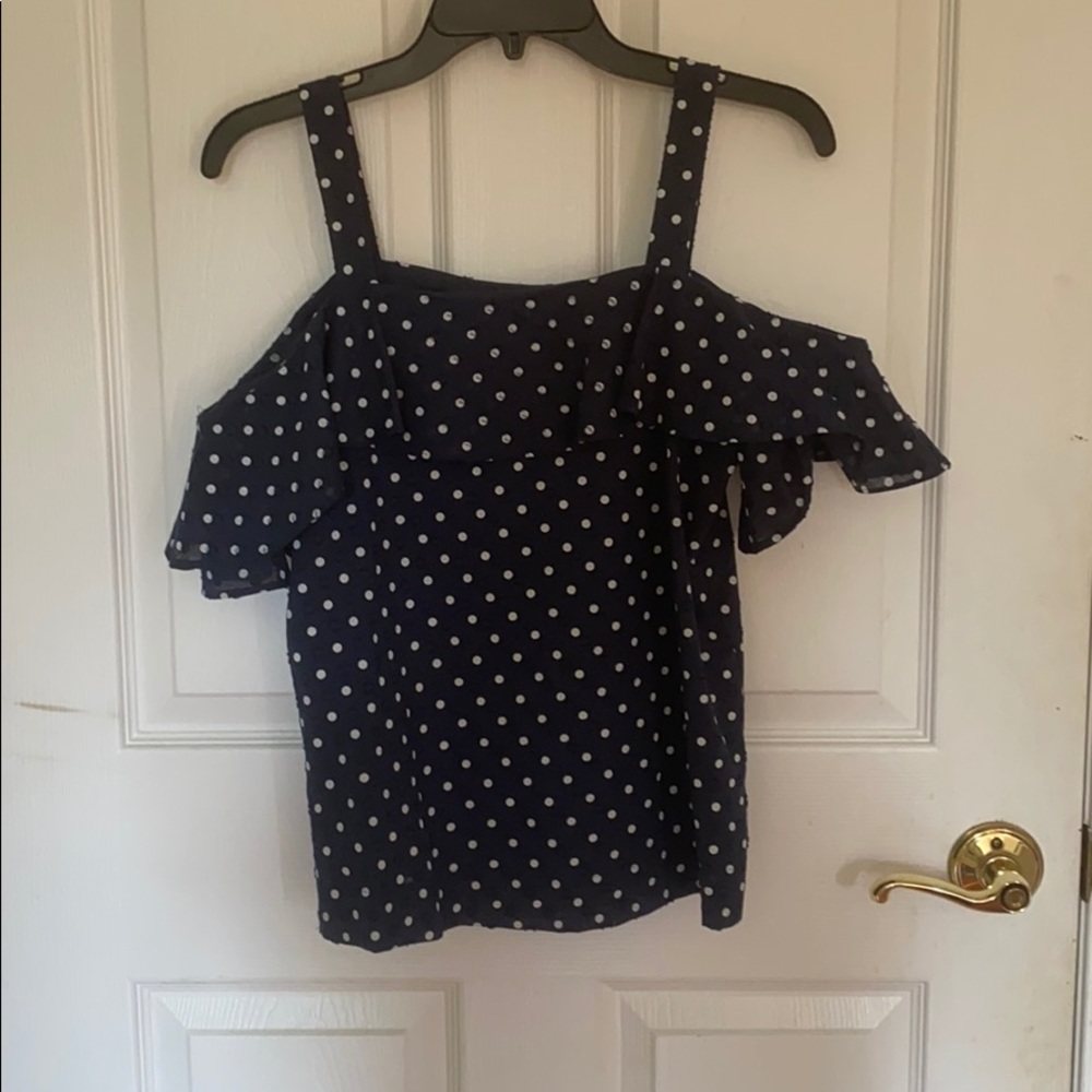 💥NWT💥 Jcrew polka dot ruffled blouse